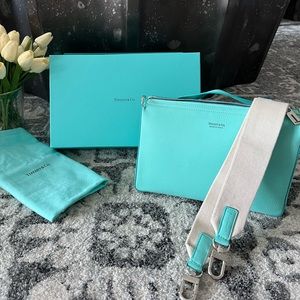 Tiffany & Co calfskin clutch / crossbody bag